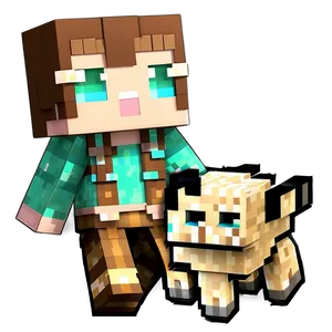Minecraft Characters And Pets PNG Byu