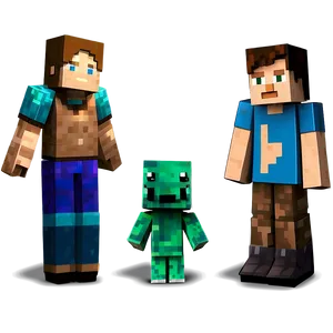Minecraft Characters Clipart Png Fvj15 PNG image