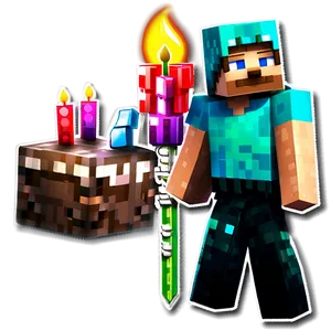 Minecraft Characters For Birthday Png 93 PNG image