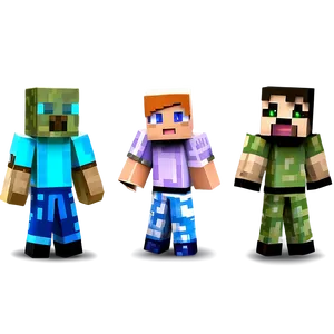 Minecraft Characters For Kids PNG Mgk