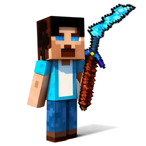 Minecraft Characters In Action Png 05252024 PNG image