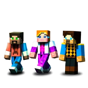 Minecraft Characters Pack Png Wsf88 PNG image