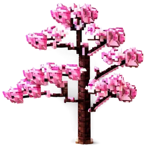 Minecraft Cherry Blossom Tree PNG 63