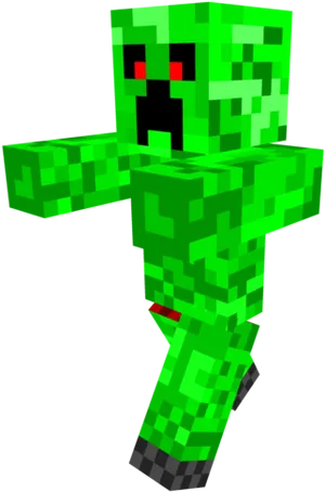 Minecraft_ Creeper_ Character_ Model PNG image