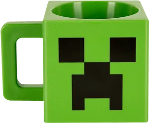 Minecraft Creeper Face Mug PNG image