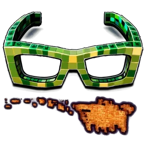 Minecraft Creeper Glasses Png 06282024 PNG image