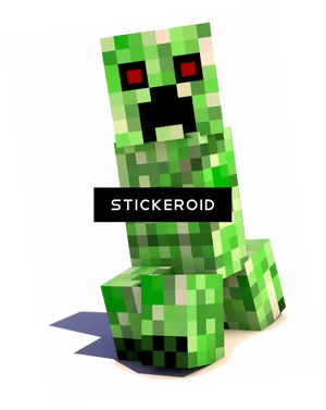 Minecraft Creeper Stickeroid PNG image