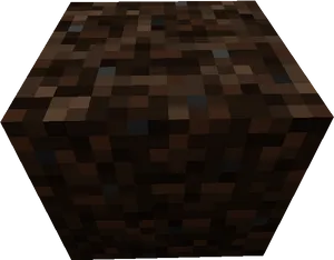 Minecraft Dark Oak Wood Block PNG image