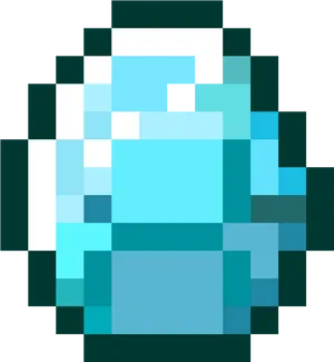 Minecraft Diamond Ore Block PNG image