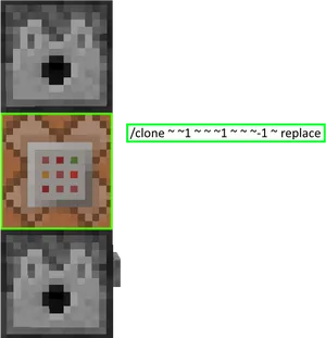 Minecraft Dispenser Command Block Clone PNG image