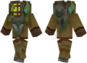 Minecraft Diver Skin Design PNG