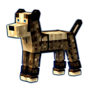 Minecraft Dog Model Png 12 PNG image