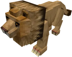 Minecraft Dog Model.png PNG image