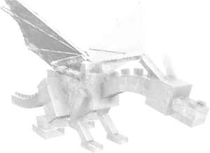 Minecraft Ender Dragon Model PNG image