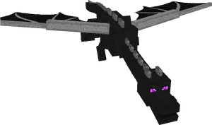 Minecraft Ender Dragon Render PNG image