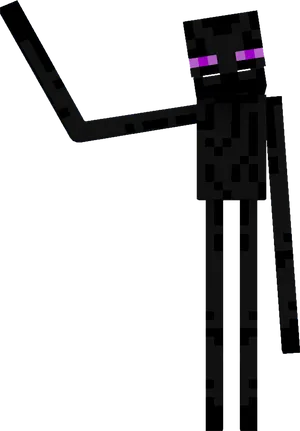 Minecraft Enderman Character PNG image