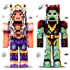 Minecraft Fantasy Characters Png Mhf PNG image