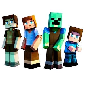 Minecraft Game Characters Png Kbk PNG image