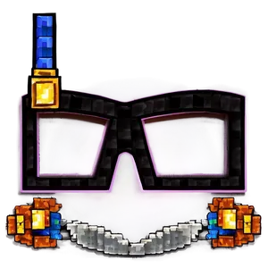 Minecraft Glasses Frame Png 06282024 PNG image