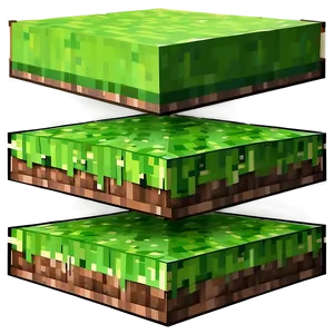 Minecraft Grass Block Flat Design Png Oit95 PNG image