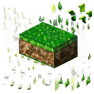 Minecraft Grass Block Graphic Png 3 PNG image