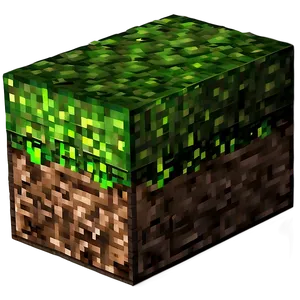 Minecraft Grass Block In Sunlight Png 06252024 PNG image