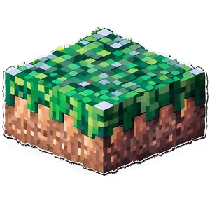Minecraft Grass Block Isometric Png Kva67 PNG image