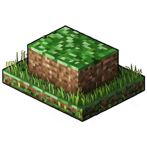 Minecraft Grass Block Isometric Png Mxr PNG image