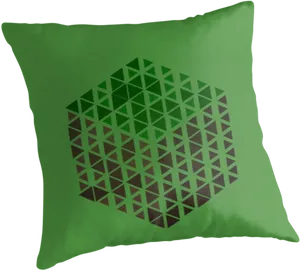 Minecraft Grass Block Pillow Design PNG image