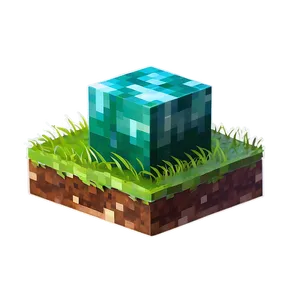Minecraft Grass Block Png Dsp PNG image