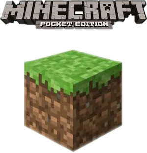 Minecraft Grass Block Pocket Edition PNG image