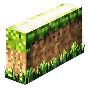 Minecraft Grass Block With Shadow Png Cnq PNG image