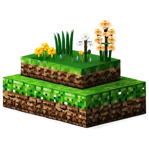 Minecraft Grass Block With Soil Layer Png Khb66 PNG image