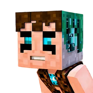 Minecraft Hero Steve Head Png 06282024 PNG image