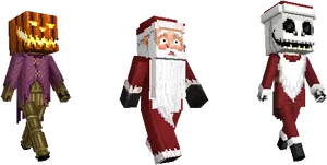 Minecraft Holiday Characters