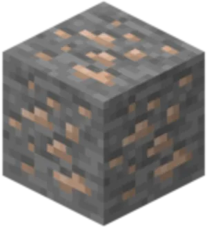 Minecraft Iron Ore Block PNG image