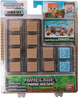 Minecraft_ Mine Keshi_ Block_ Set_ Erasers PNG image