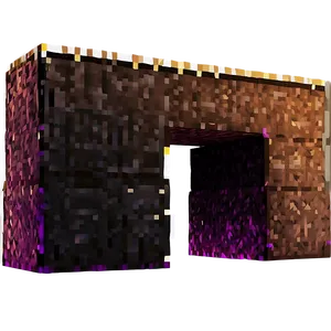 Minecraft Nether Portal Art Png Qon PNG image