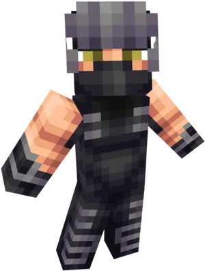 Minecraft Ninja Character Skin PNG image