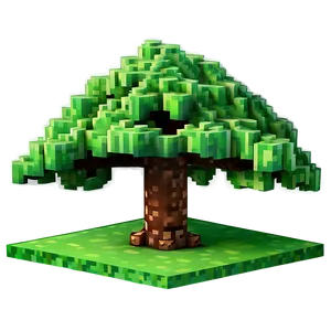 Minecraft Oak Tree Png 06122024 PNG image