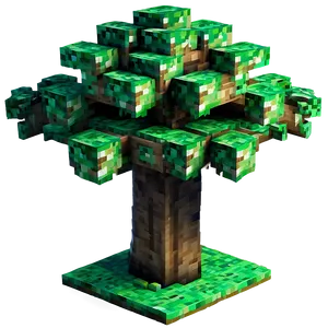 Minecraft Oak Tree Png 06122024 PNG image