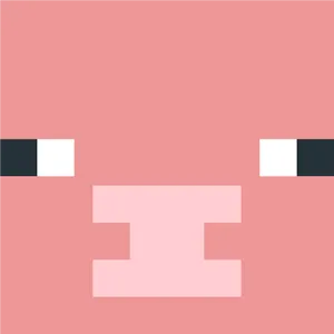 Minecraft_ Pig_ Face_ Pixel_ Art PNG image