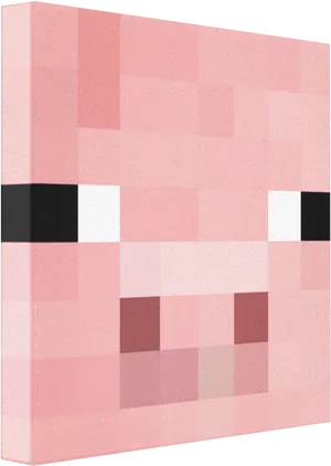 Minecraft Pig Face Texture PNG image