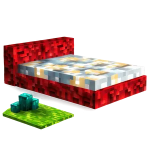 Minecraft Red Bed PNG Kes86 PNG