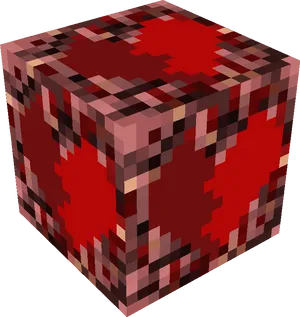 Minecraft_ Redstone_ Ore_ Block PNG image