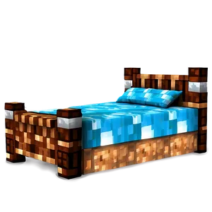 Minecraft Single Bed Png 06122024 PNG image