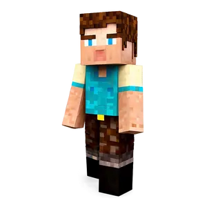 Minecraft Steve And Villager Png 05232024 PNG image