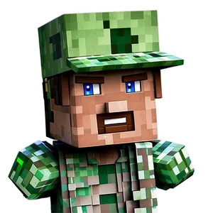 Minecraft Steve Head B PNG image