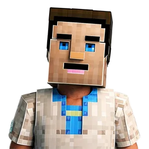 Minecraft Steve Head Costume Png Ysm PNG image