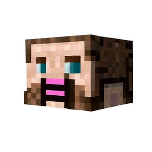 Minecraft Steve Head Cutout PNG Vqw34